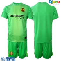 Inter Milan Golmanski Rezervni Dres za djecu 2025-26 Kratak Rukav (+ Kratke hlače)